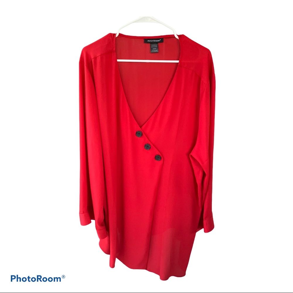 Stunning Red Blouse Women’s Plus Size 22/24T